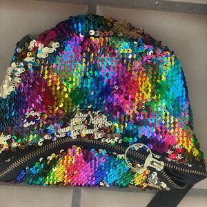 Celebrate with pride Sequin crossbody pack rainbow or gold
